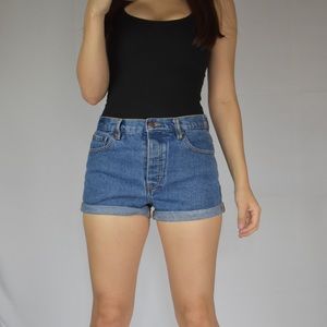 Denim shorts